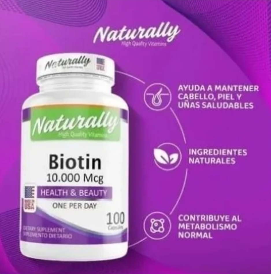 Biotina Mcg Naturally Caps Tienda Naturista