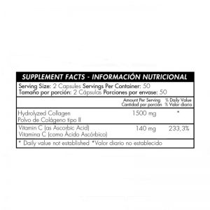tabla colágeno Healthy 100caps