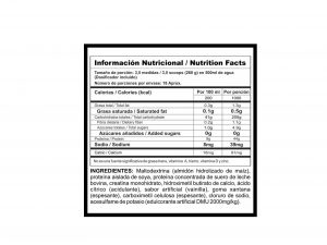tabla nutricional megaplex 2lb